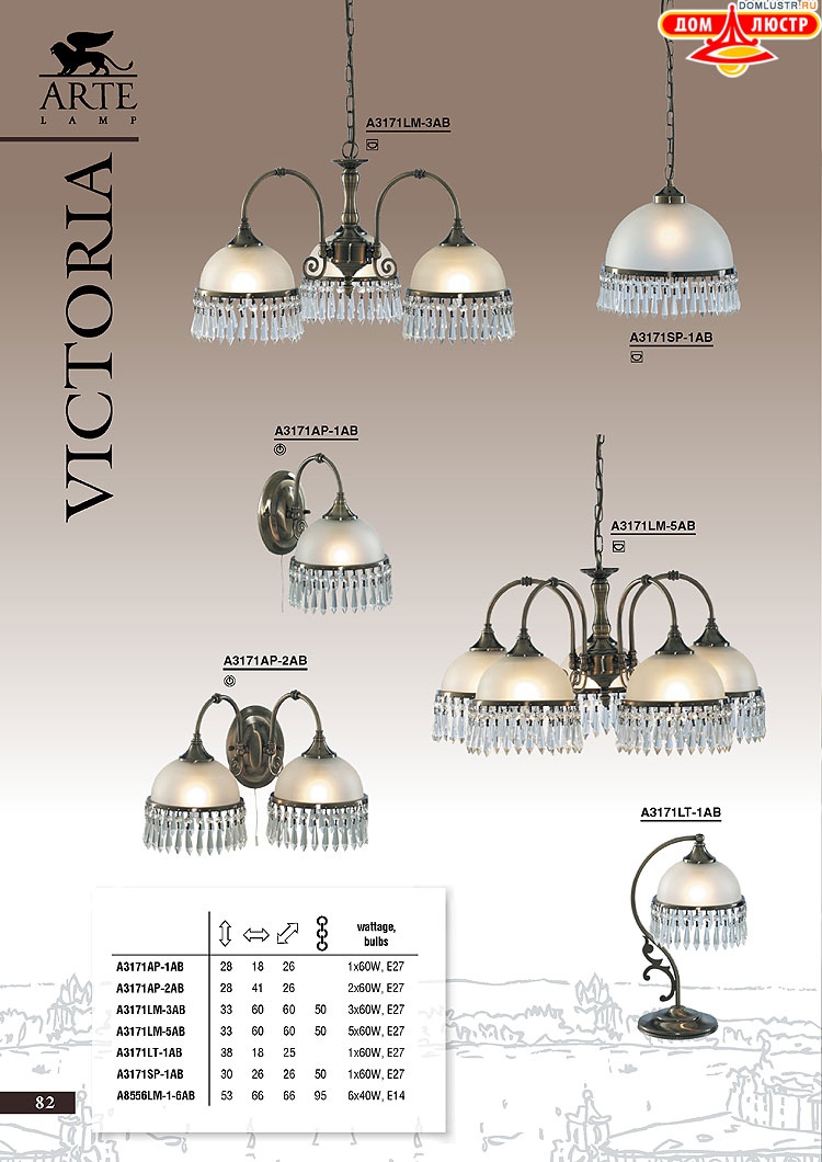 ����������� ������ � ����������� Arte Lamp, ���.: 082