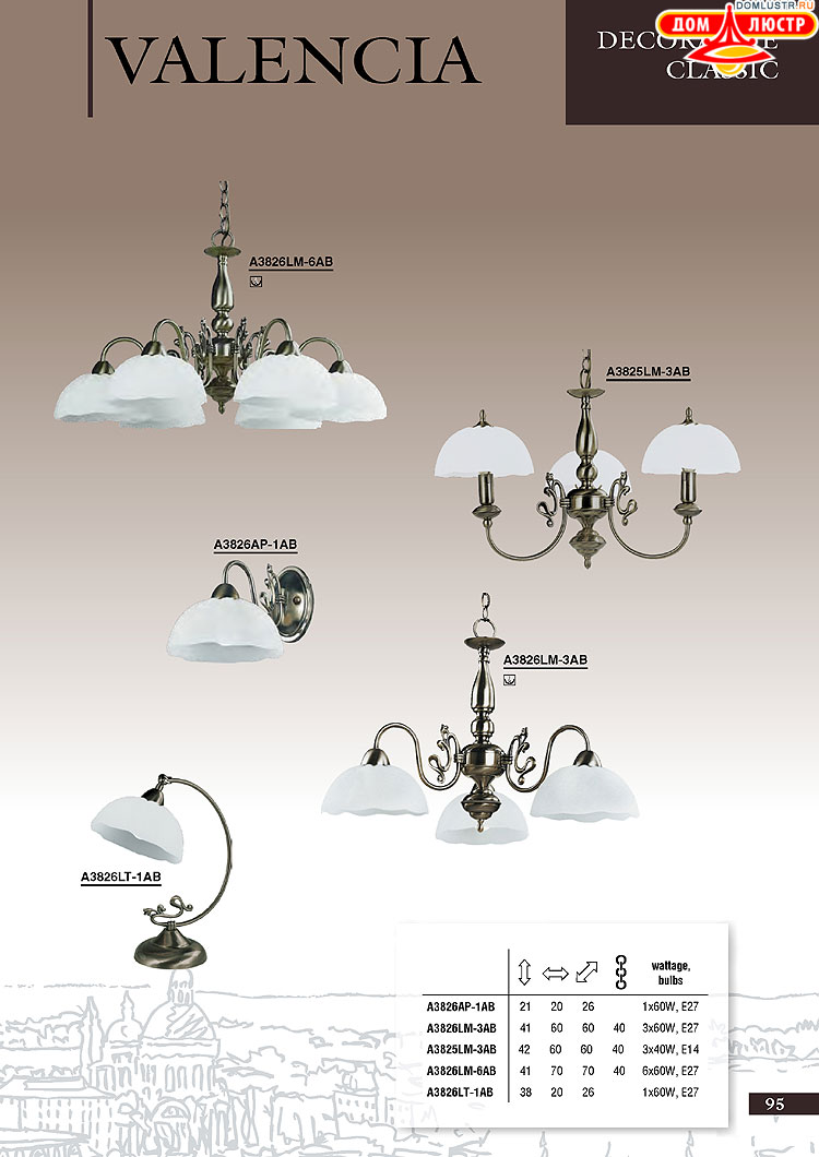 ����������� ������ � ����������� Arte Lamp, ���.: 095