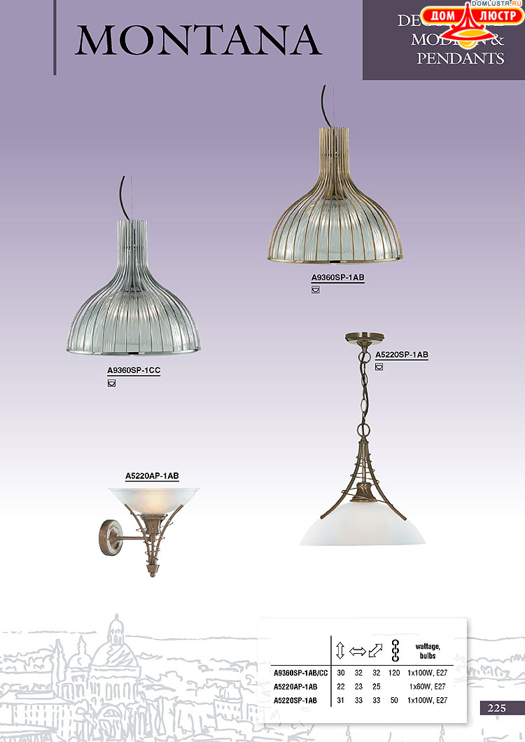 ����������� ������ � ����������� Arte Lamp, ���.: 225