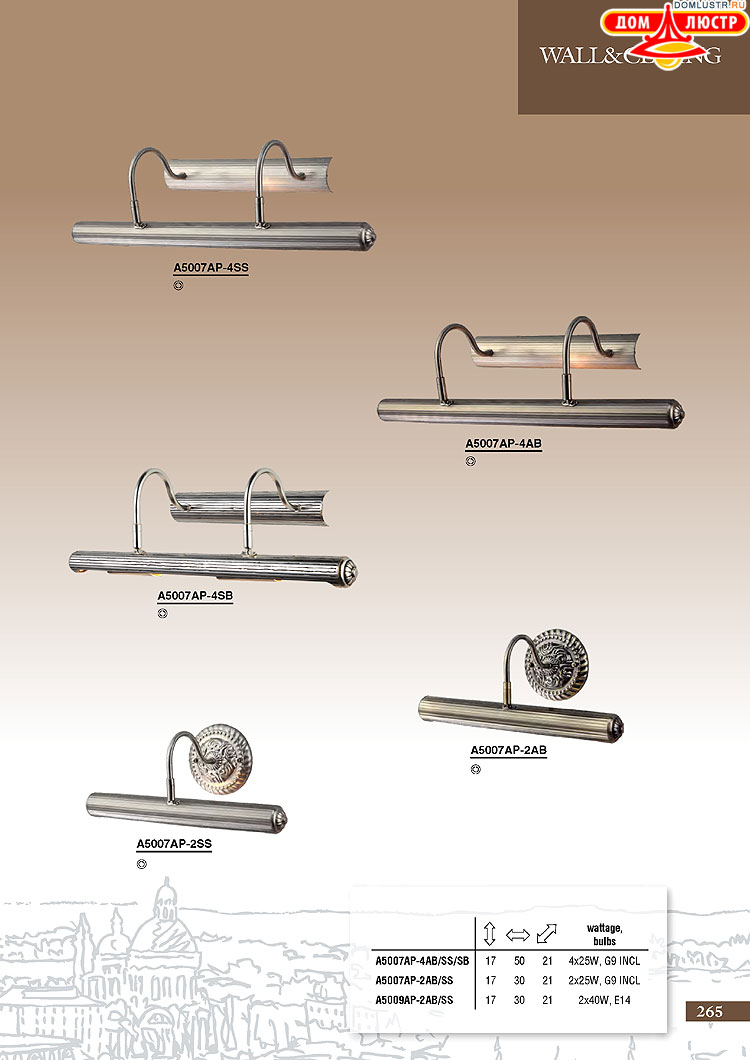 ����������� ������ � ����������� Arte Lamp, ���.: 265