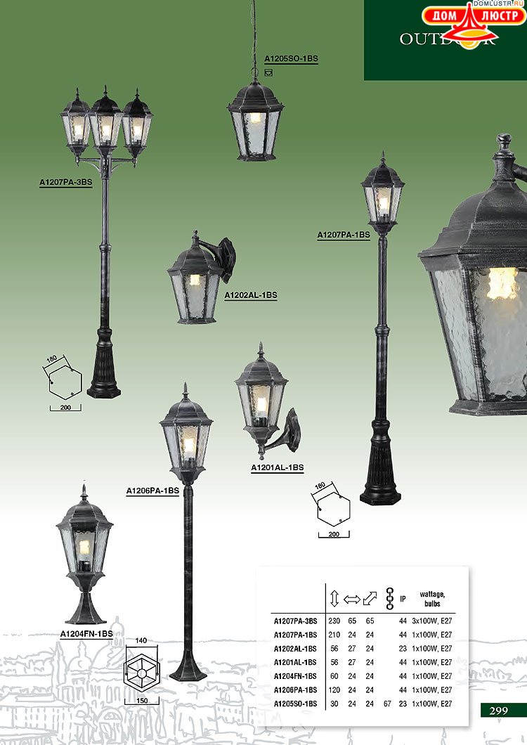 ����������� ������ � ����������� Arte Lamp, ���.: 299