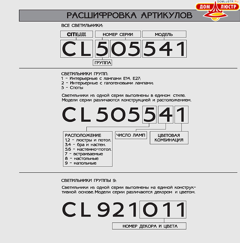 ������ � ����������� Citilux - �����, ���.: 79