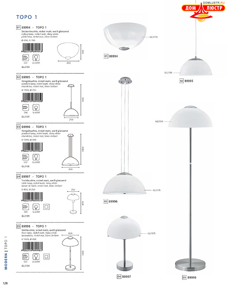 Eglo - ����������� � ������, ���.: 128