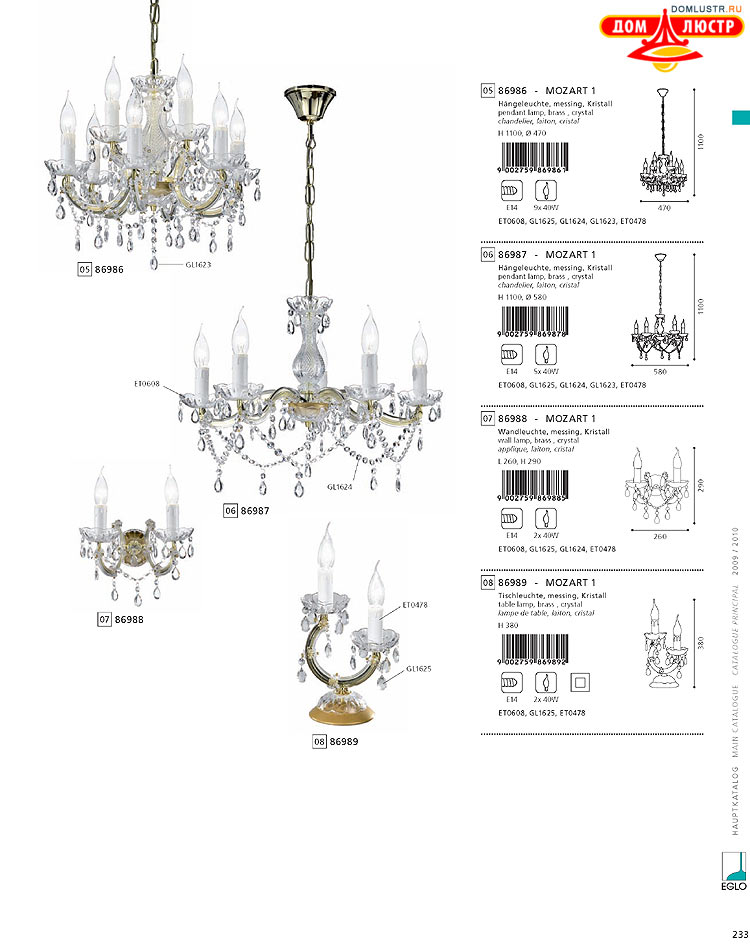 Eglo - ����������� � ������, ���.: 233