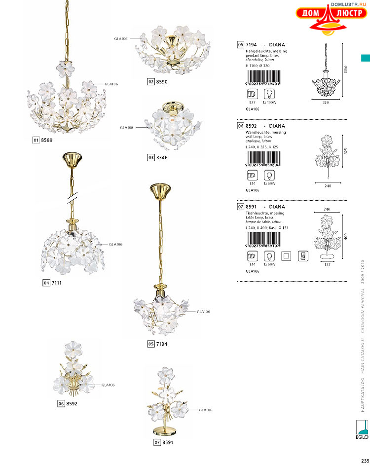 Eglo - ����������� � ������, ���.: 235