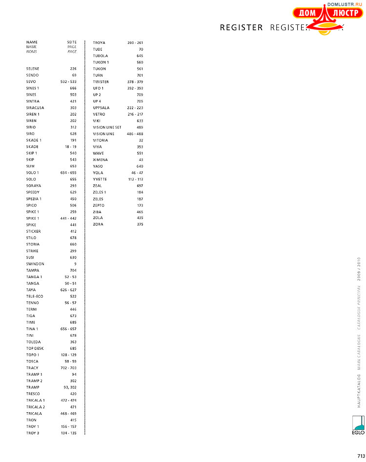 Eglo - ����������� � ������, ���.: 713