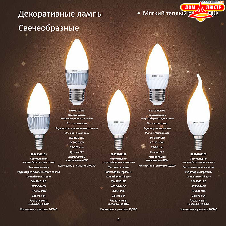Gauss - ������������ LED �����, ����������������� �����; ���.: 04