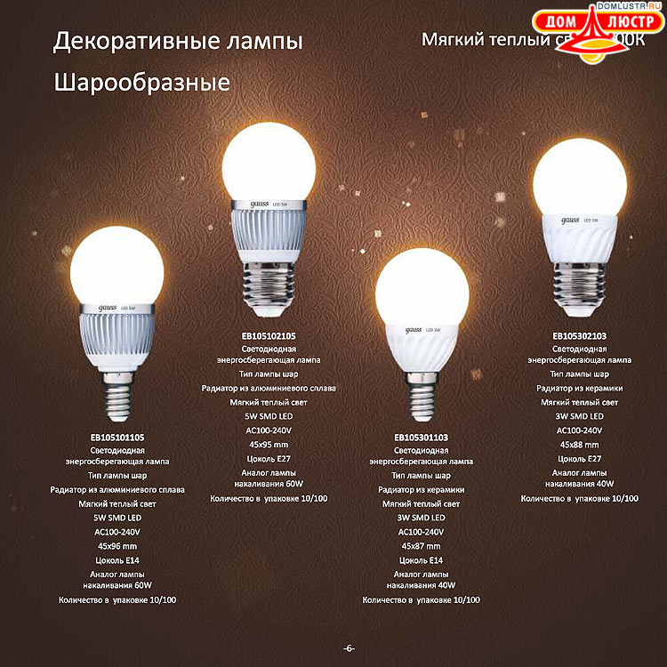 Gauss - ������������ LED �����, ����������������� �����; ���.: 06