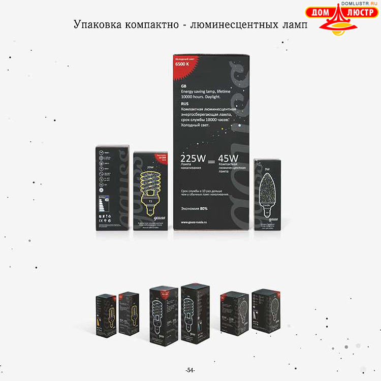 Gauss - ������������ LED �����, ����������������� �����; ���.: 54