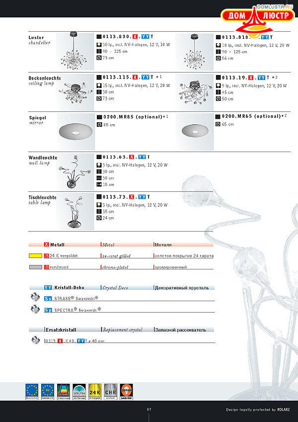 ������ ����������� Kolarz ���.: 057