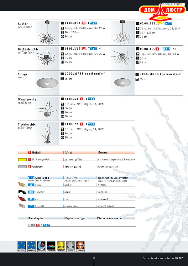 ������ ����������� Kolarz ���.: 065