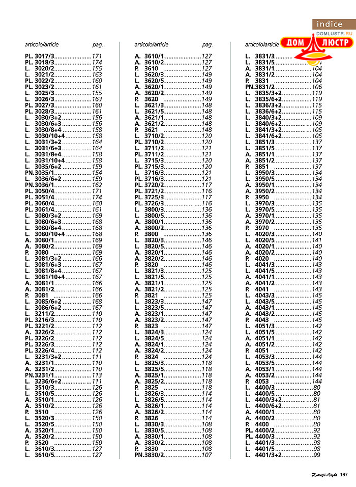������ � ����������� Reccagni Angelo, ���.: 197